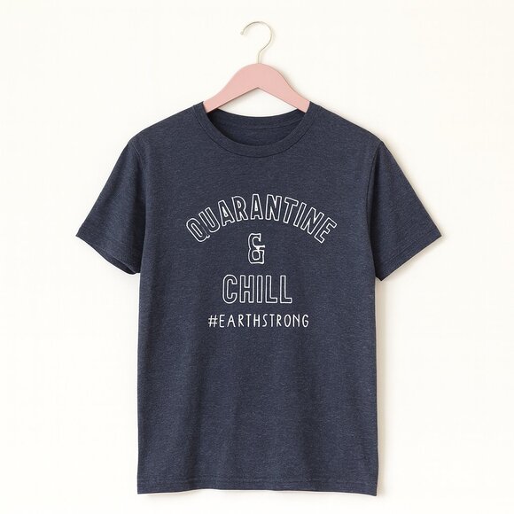 Still North Tops - STILL NORTH | Grey Super Soft Cotton Quarantine & Chill Tee Shirt